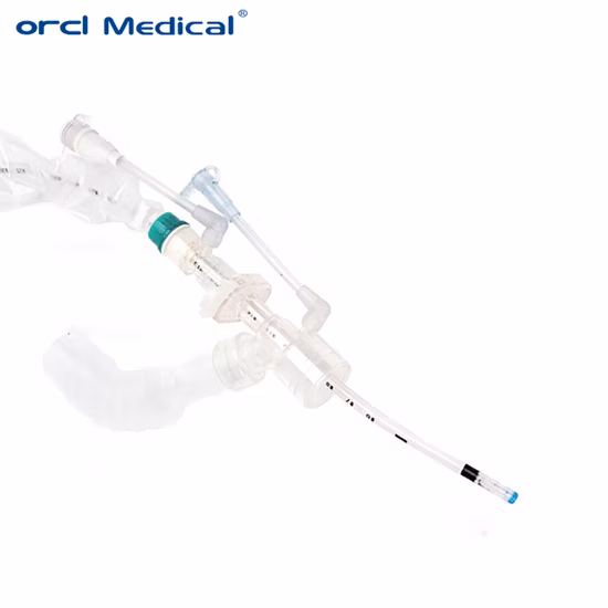 中国医療用品メーカー OEM ホット販売成人子供クローズド吸引チューブクローズド吸引カテーテル吸引システムカテーテル 24 時間 & 72 時間